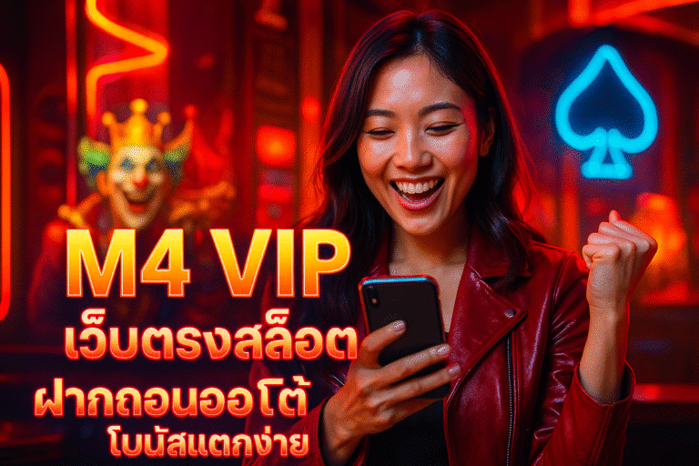 M4 VIP เว็บตรงสล็อต ฝากถอนออโต้ โบนัสแตกง่าย