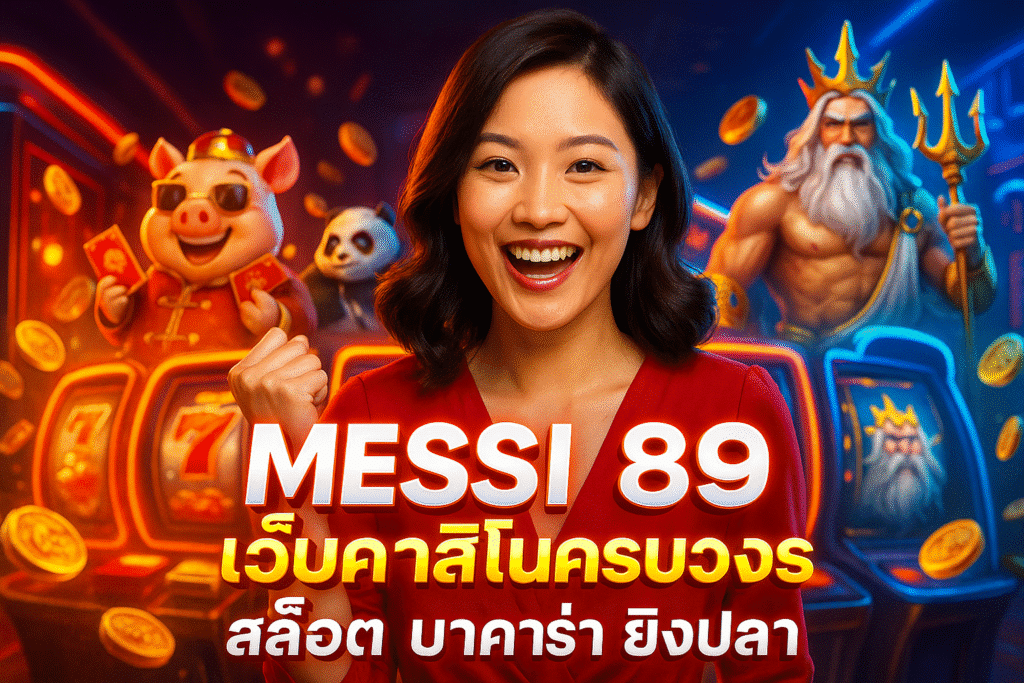 MESSI 89 เว็บคาสิโนครบวงจร สล็อต บาคาร่า ยิงปลา