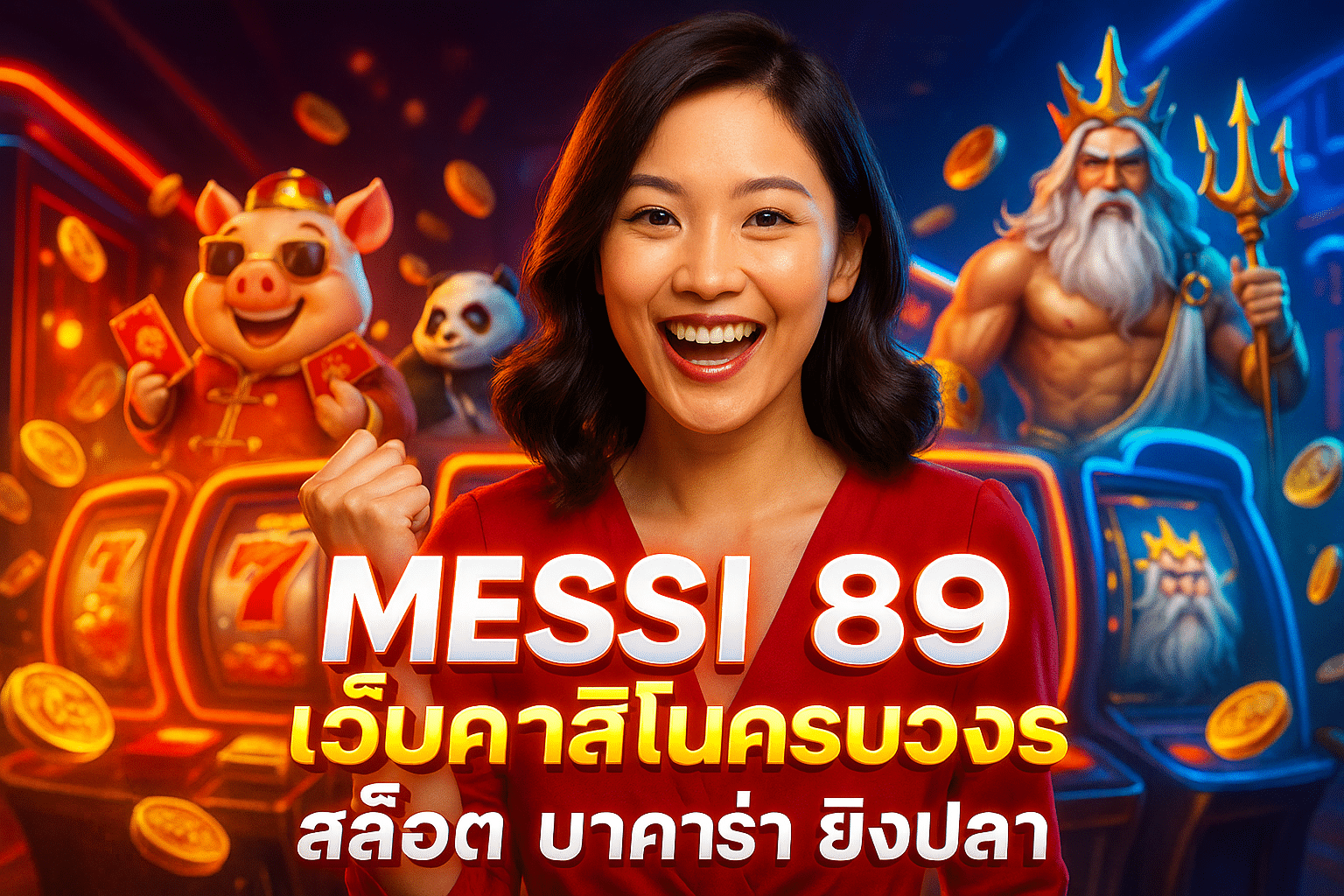 MESSI 89 เว็บคาสิโนครบวงจร สล็อต บาคาร่า ยิงปลา